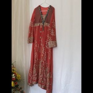 Beautiful orange 3 piece dress